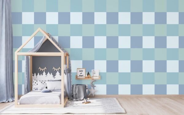 Azure Geometric Wallpaper - Image 3