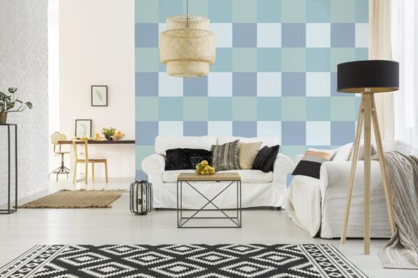 Azure Geometric Wallpaper - Image 4