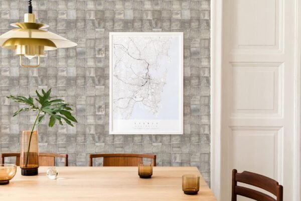 Earthy Stone Tile Wallpaper