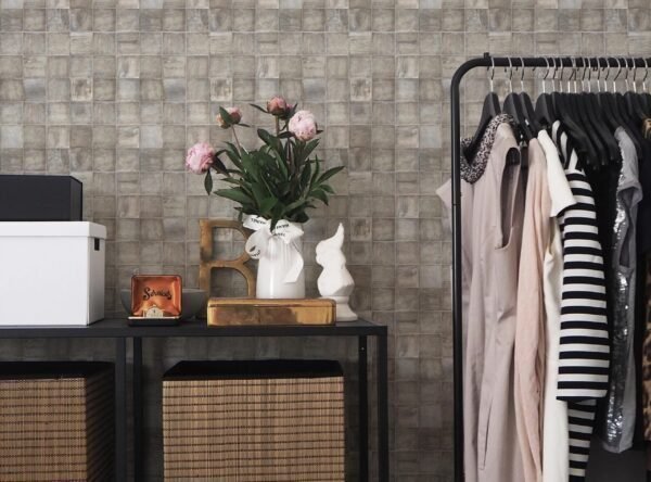 Earthy Stone Tile Wallpaper - Image 4